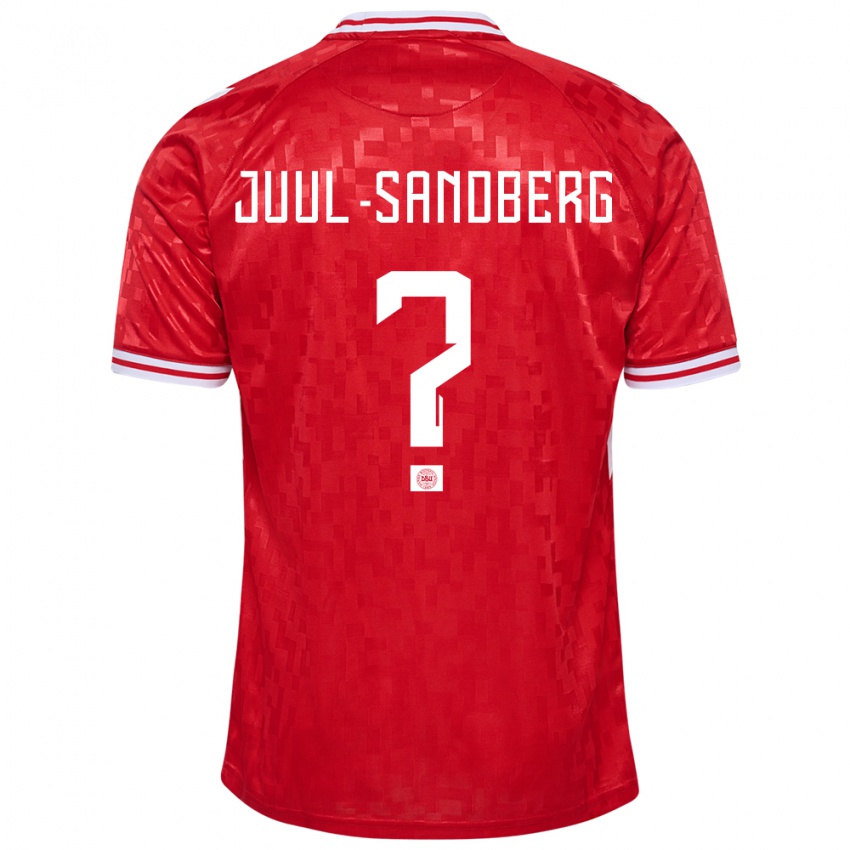 Hombre Camiseta Dinamarca Nikolaj Juul-Sandberg #0 Rojo 1ª Equipación 24-26 La Camisa Argentina