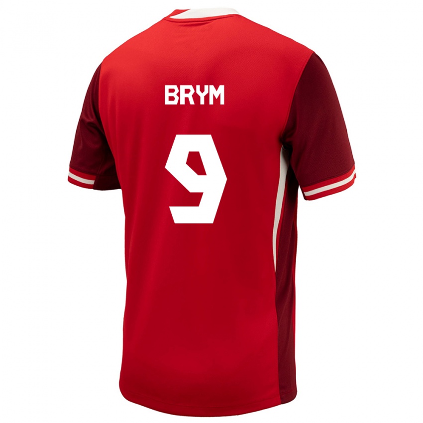 Hombre Camiseta Canadá Charles Andreas Brym #9 Rojo 1ª Equipación 24-26 La Camisa Argentina