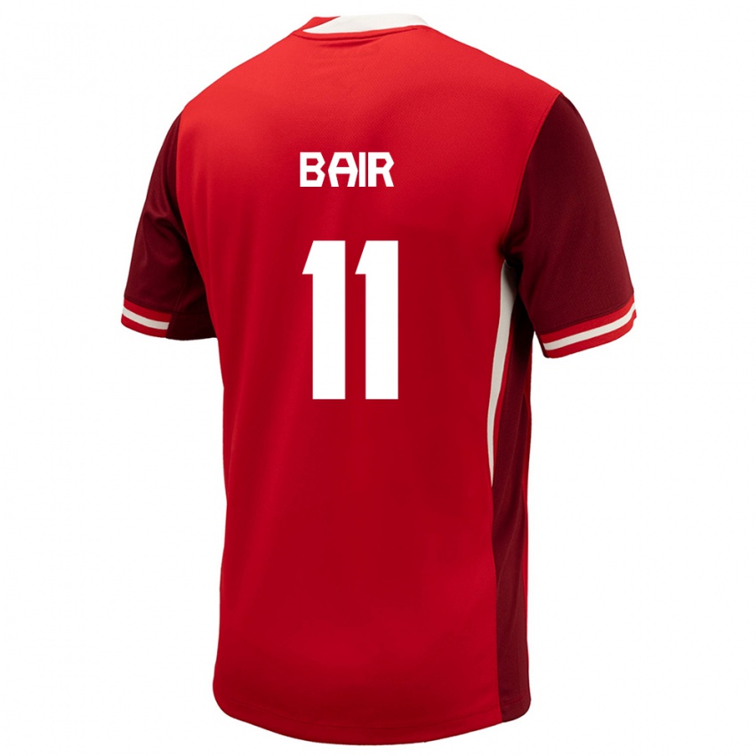 Hombre Camiseta Canadá Theo Bair #11 Rojo 1ª Equipación 24-26 La Camisa Argentina