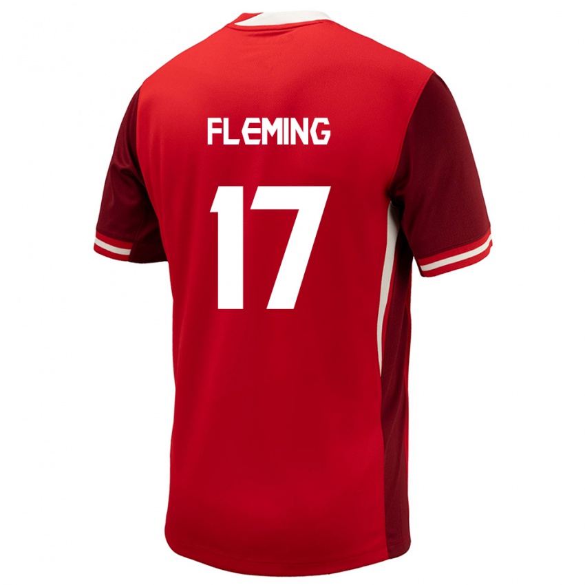 Hombre Camiseta Canadá Jessie Fleming #17 Rojo 1ª Equipación 24-26 La Camisa Argentina