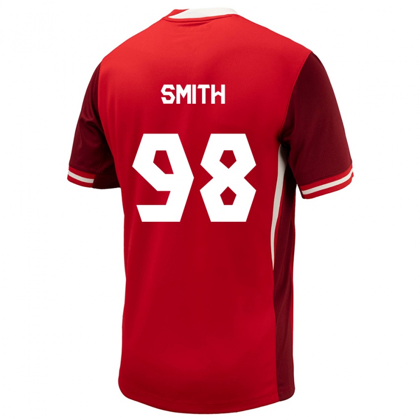 Hombre Camiseta Canadá Olivia Smith #98 Rojo 1ª Equipación 24-26 La Camisa Argentina