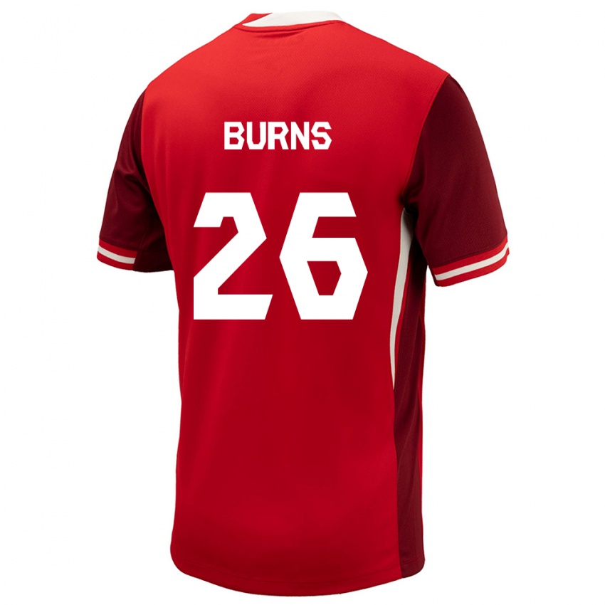 Hombre Camiseta Canadá Zoe Burns #26 Rojo 1ª Equipación 24-26 La Camisa Argentina