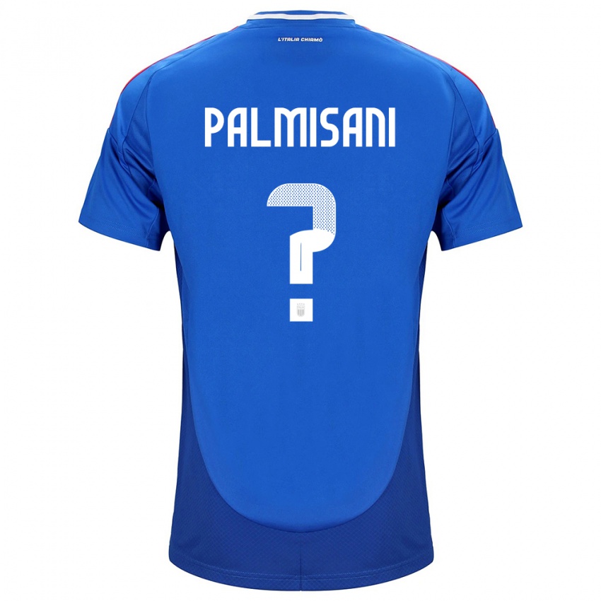 Hombre Camiseta Italia Lorenzo Palmisani #0 Azul 1ª Equipación 24-26 La Camisa Argentina