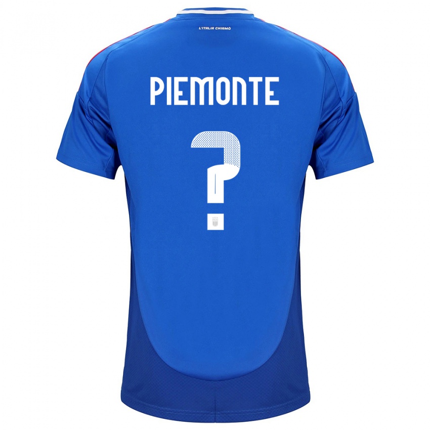 Hombre Camiseta Italia Martina Piemonte #0 Azul 1ª Equipación 24-26 La Camisa Argentina