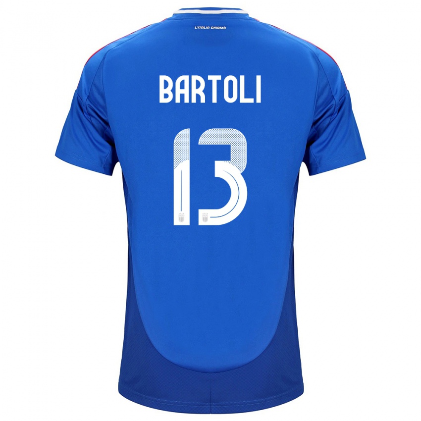 Hombre Camiseta Italia Elisa Bartoli #13 Azul 1ª Equipación 24-26 La Camisa Argentina