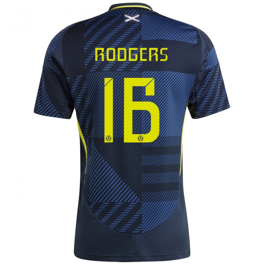 Hombre Camiseta Escocia Amy Rodgers #16 Azul Oscuro 1ª Equipación 24-26 La Camisa Argentina