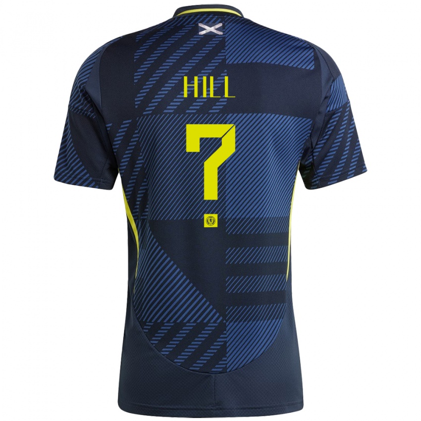 Hombre Camiseta Escocia Kathryn Hill #0 Azul Oscuro 1ª Equipación 24-26 La Camisa Argentina