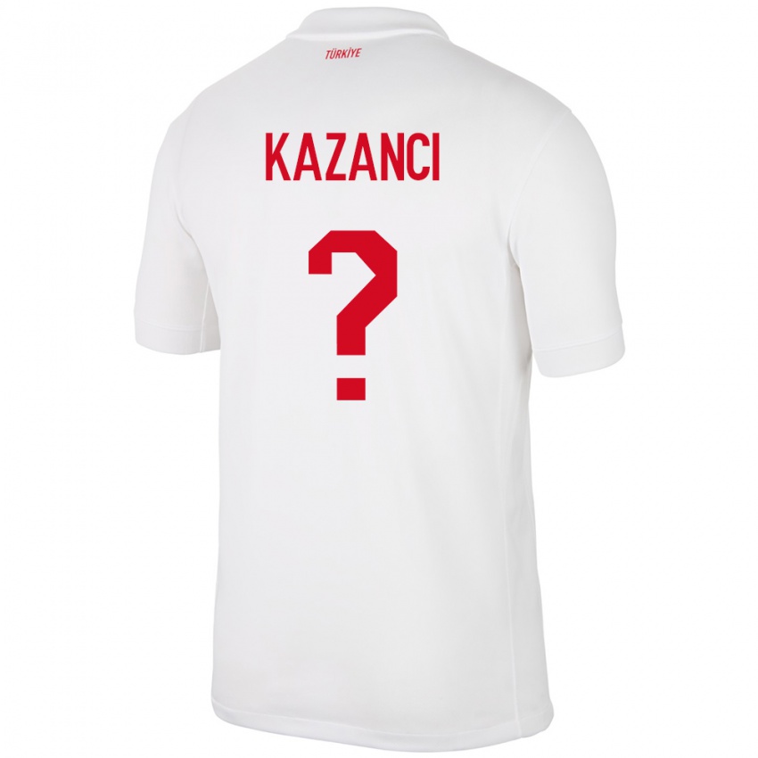 Hombre Camiseta Turquía Şant Kazancı #0 Blanco 1ª Equipación 24-26 La Camisa Argentina