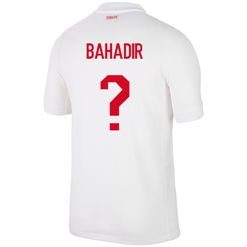 Hombre Camiseta Turquía Arda Bahadir #0 Blanco 1ª Equipación 24-26 La Camisa Argentina