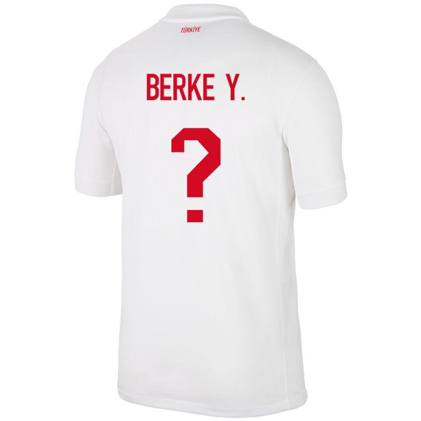 Hombre Camiseta Turquía Berke Yıldırım #0 Blanco 1ª Equipación 24-26 La Camisa Argentina