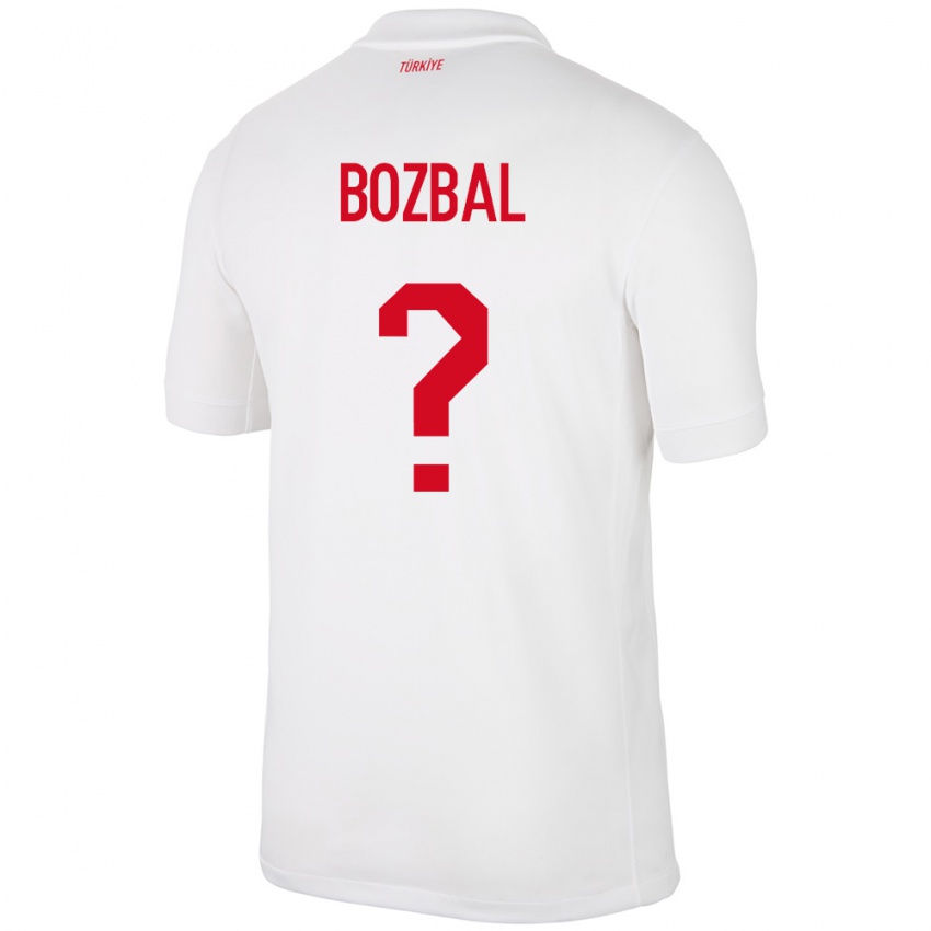 Hombre Camiseta Turquía Birsen Bozbal #0 Blanco 1ª Equipación 24-26 La Camisa Argentina