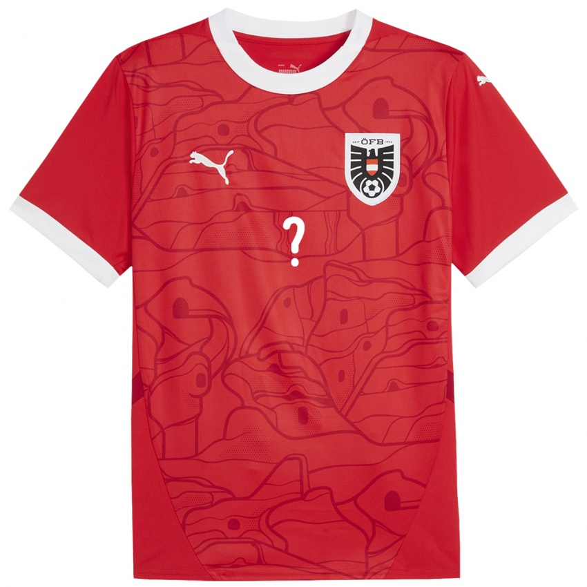 Hombre Camiseta Austria Sergej Savic #0 Rojo 1ª Equipación 24-26 La Camisa Argentina