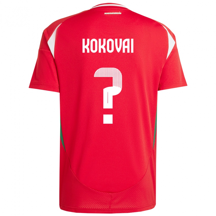 Hombre Camiseta Hungría Csongor Kokovai #0 Rojo 1ª Equipación 24-26 La Camisa Argentina