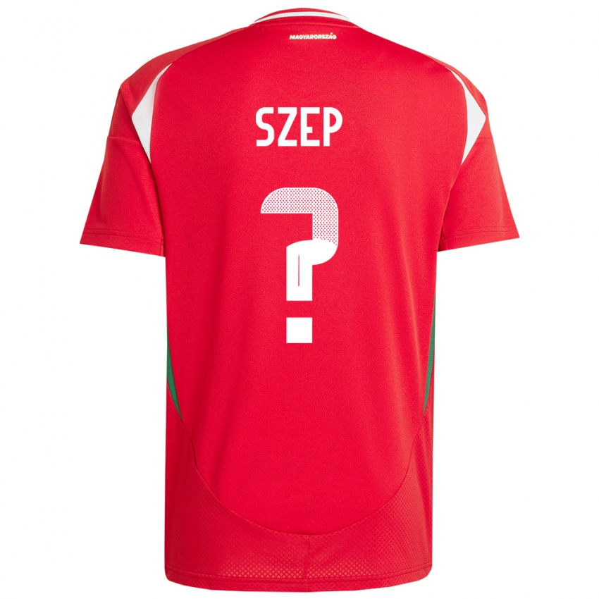 Hombre Camiseta Hungría Márton Szép #0 Rojo 1ª Equipación 24-26 La Camisa Argentina