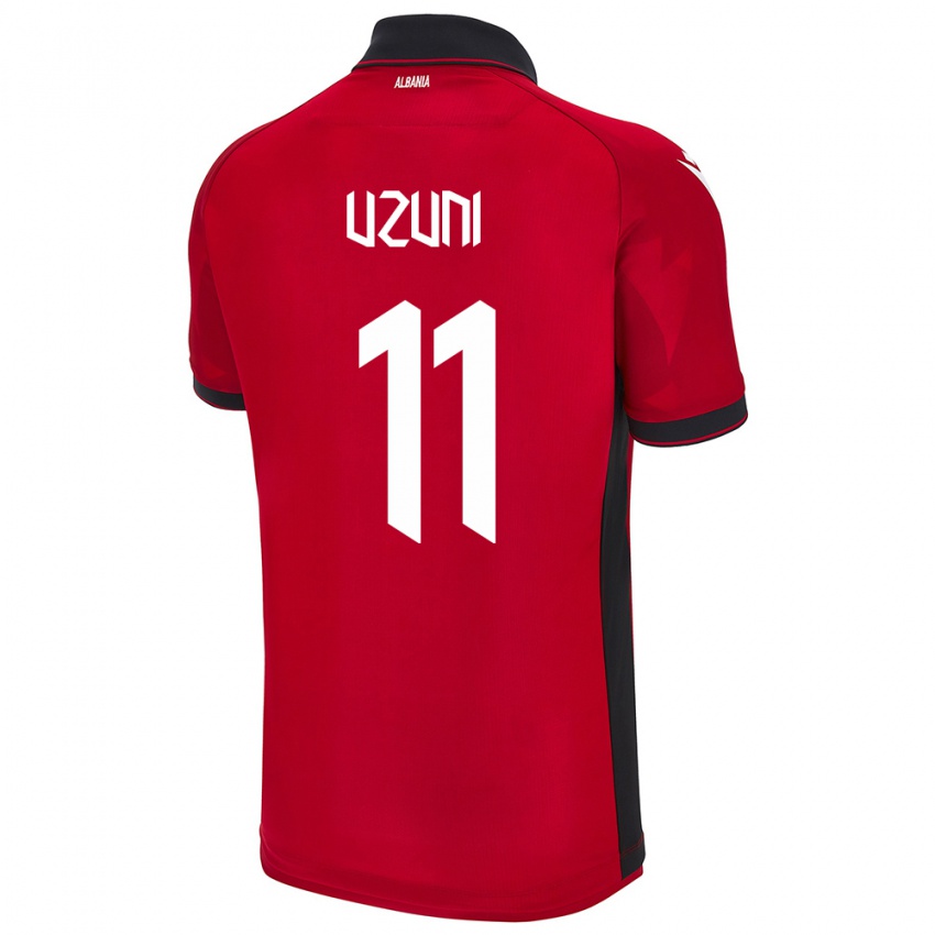 Hombre Camiseta Albania Myrto Uzuni #11 Rojo 1ª Equipación 24-26 La Camisa Argentina