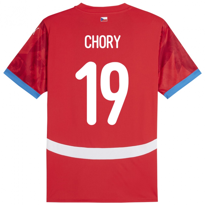 Hombre Camiseta Chequia Tomas Chory #19 Rojo 1ª Equipación 24-26 La Camisa Argentina