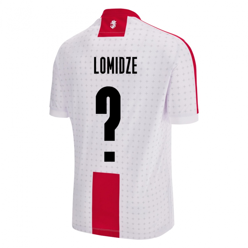 Hombre Camiseta Georgia Giorgi Lomidze #0 Blanco 1ª Equipación 24-26 La Camisa Argentina