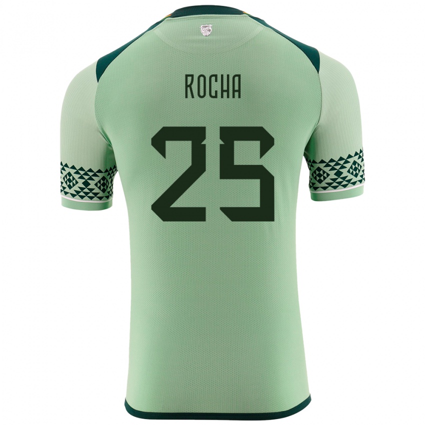 Hombre Camiseta Bolivia Yomar Rocha #255 Verde Claro 1ª Equipación 24-26 La Camisa Argentina