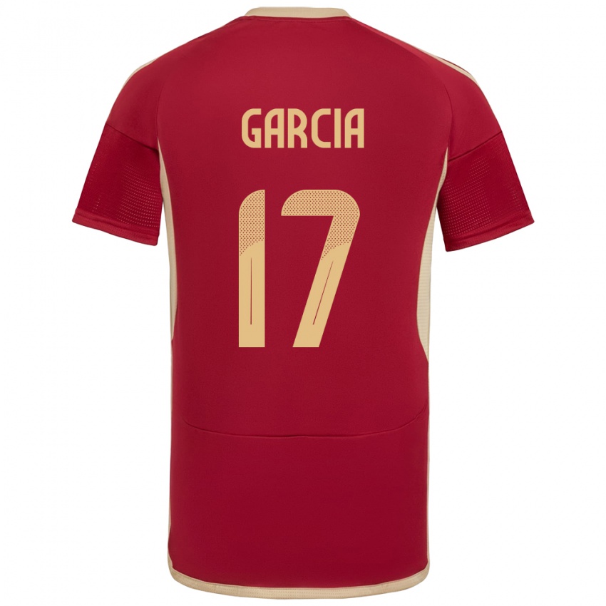 Hombre Camiseta Venezuela Gabriela García #17 Borgoña 1ª Equipación 24-26 La Camisa Argentina