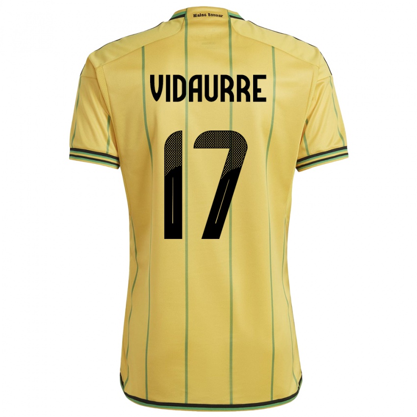 Hombre Camiseta Jamaica Zoe Vidaurre #17 Amarillo 1ª Equipación 24-26 La Camisa Argentina