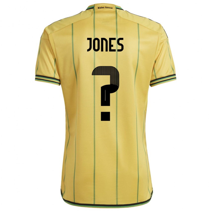 Hombre Camiseta Jamaica Rachel Jones #0 Amarillo 1ª Equipación 24-26 La Camisa Argentina