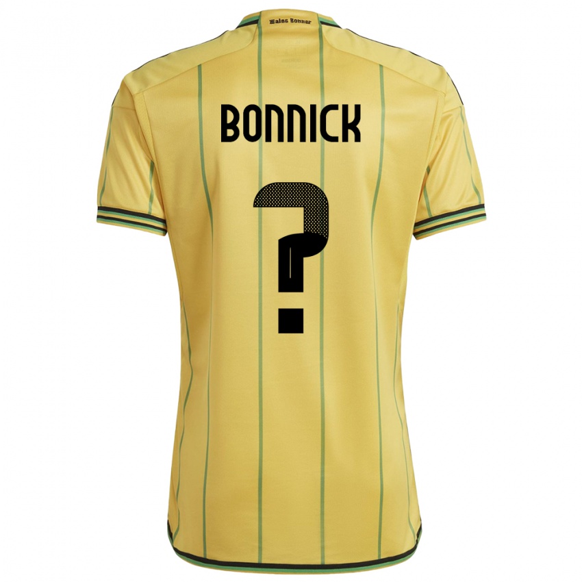 Hombre Camiseta Jamaica Sheyenne Bonnick #0 Amarillo 1ª Equipación 24-26 La Camisa Argentina