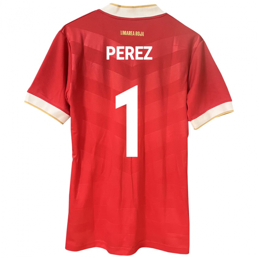 Hombre Camiseta Panamá Miguel Pérez #1 Rojo 1ª Equipación 24-26 La Camisa Argentina