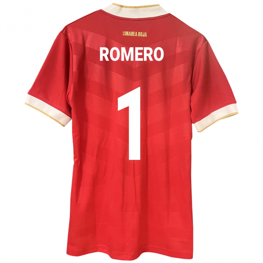Hombre Camiseta Panamá Manuel Romero #1 Rojo 1ª Equipación 24-26 La Camisa Argentina