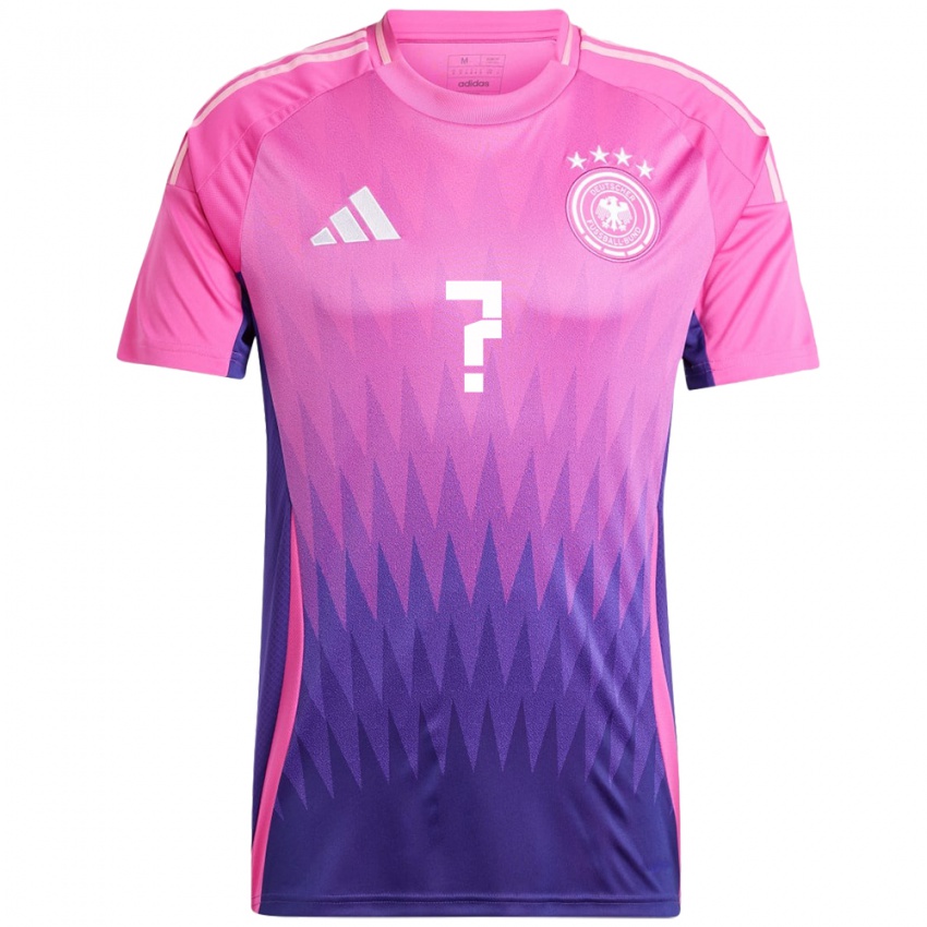 Hombre Camiseta Alemania Su Nombre #0 Rosado Morado 2ª Equipación 24-26 La Camisa Argentina