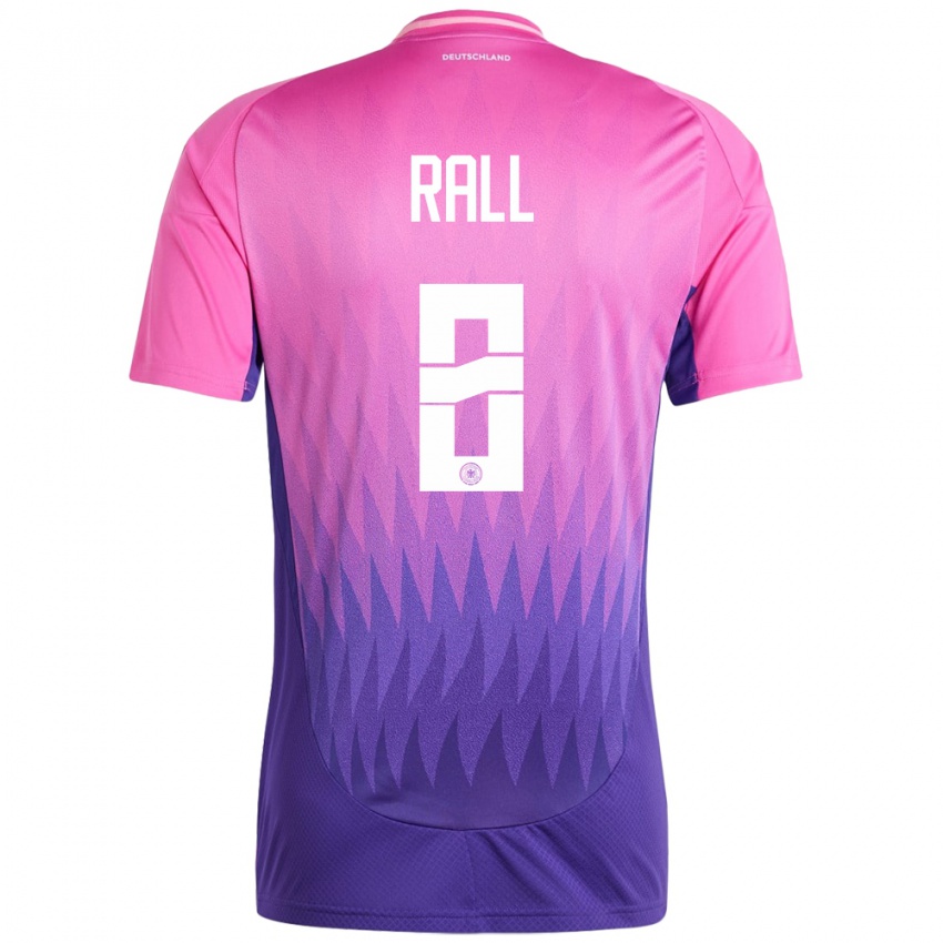 Hombre Camiseta Alemania Maximiliane Rall #8 Rosado Morado 2ª Equipación 24-26 La Camisa Argentina