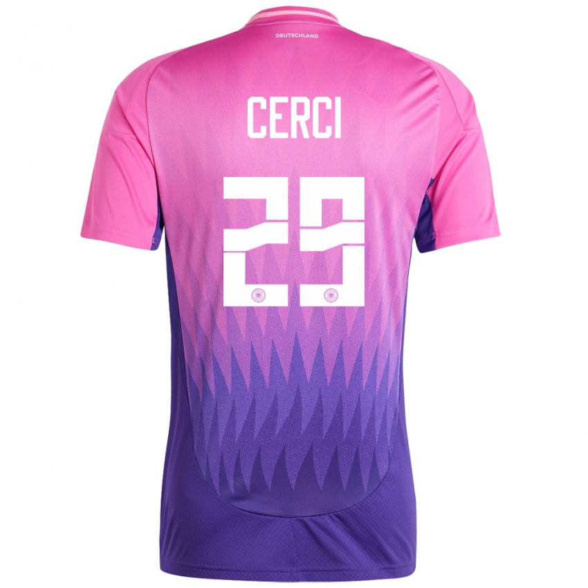 Hombre Camiseta Alemania Selina Cerci #29 Rosado Morado 2ª Equipación 24-26 La Camisa Argentina