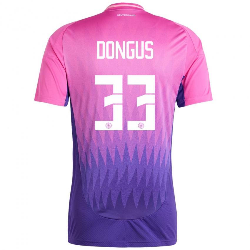 Hombre Camiseta Alemania Fabienne Dongus #33 Rosado Morado 2ª Equipación 24-26 La Camisa Argentina