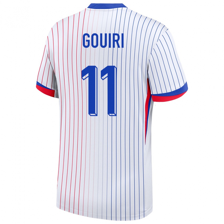 Hombre Camiseta Francia Amine Gouiri #11 Blanco 2ª Equipación 24-26 La Camisa Argentina