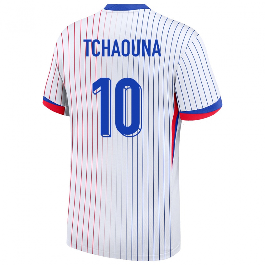 Hombre Camiseta Francia Loum Tchaouna #10 Blanco 2ª Equipación 24-26 La Camisa Argentina