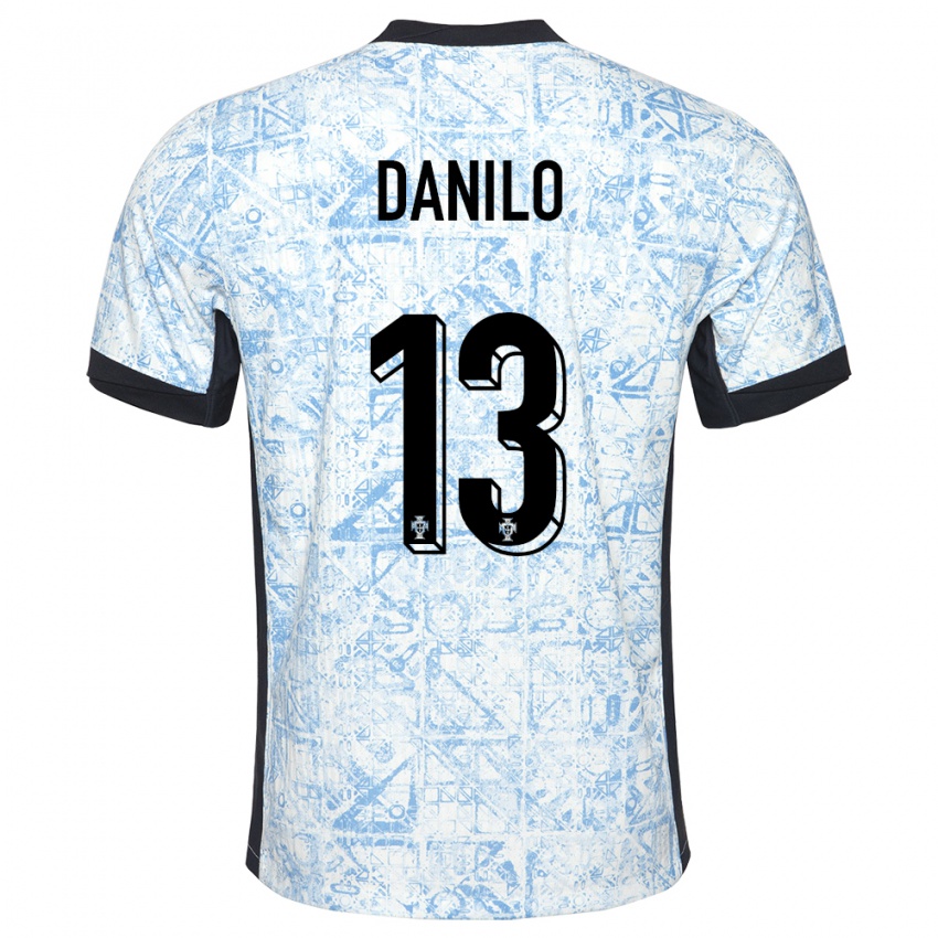 Hombre Camiseta Portugal Danilo Pereira #13 Crema Azul 2ª Equipación 24-26 La Camisa Argentina