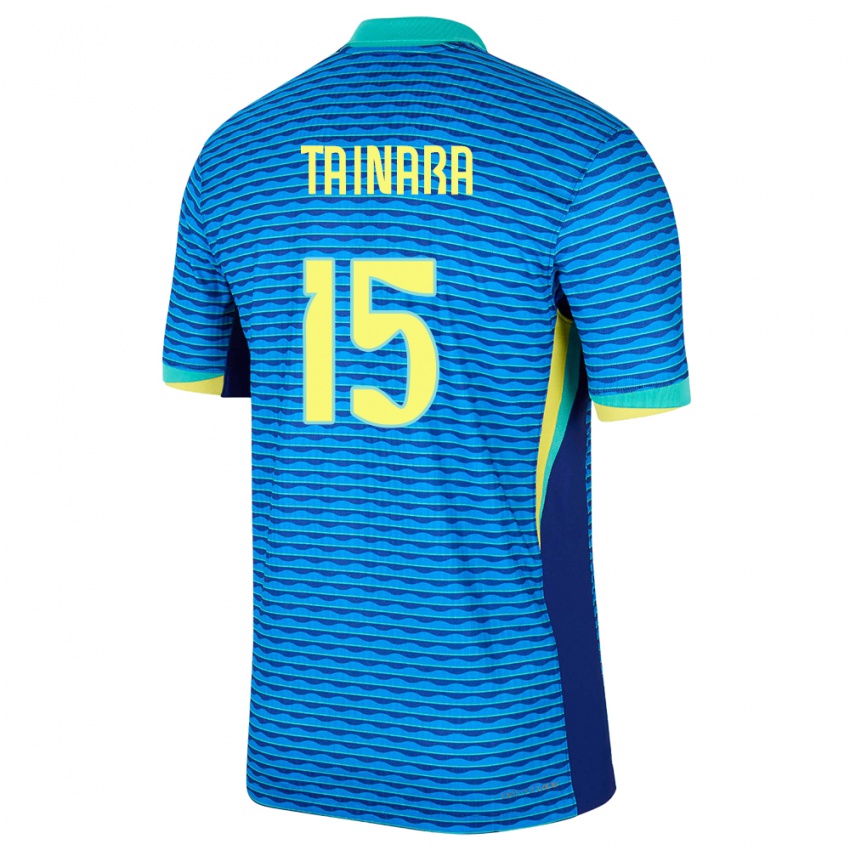 Hombre Camiseta Brasil Tainara #15 Azul 2ª Equipación 24-26 La Camisa Argentina