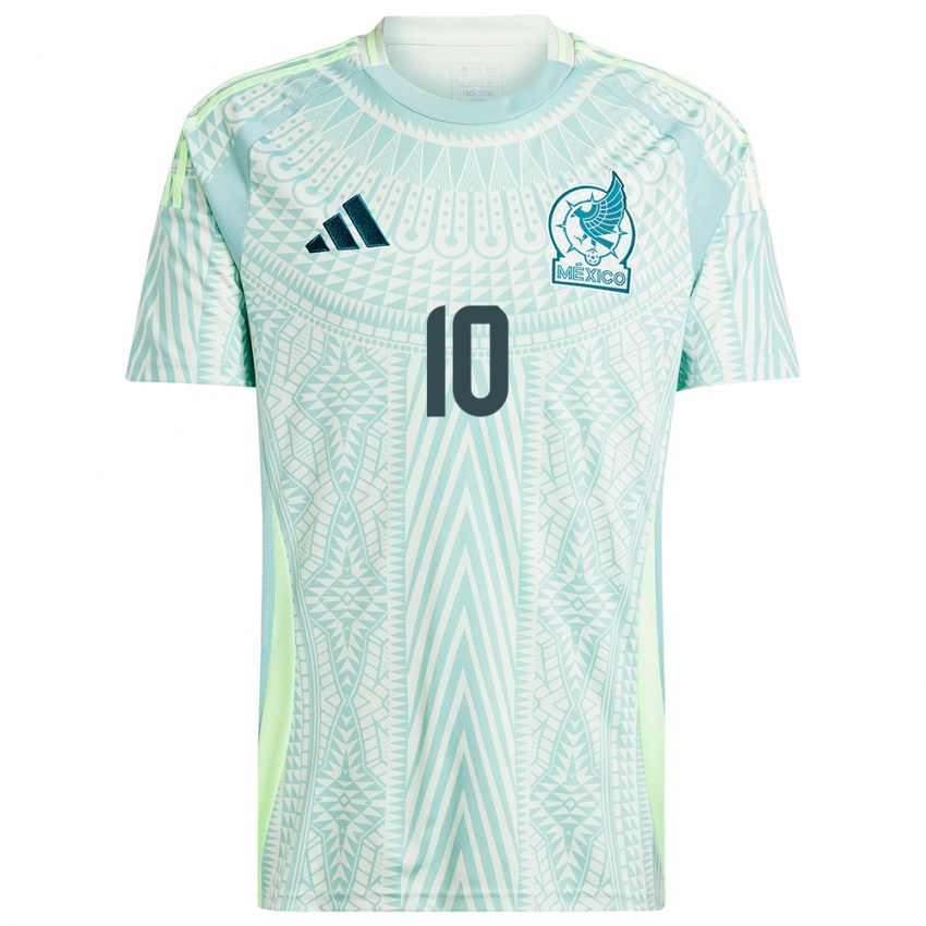 Hombre Camiseta México Alexis Vega #10 Lino Verde 2ª Equipación 24-26 La Camisa Argentina