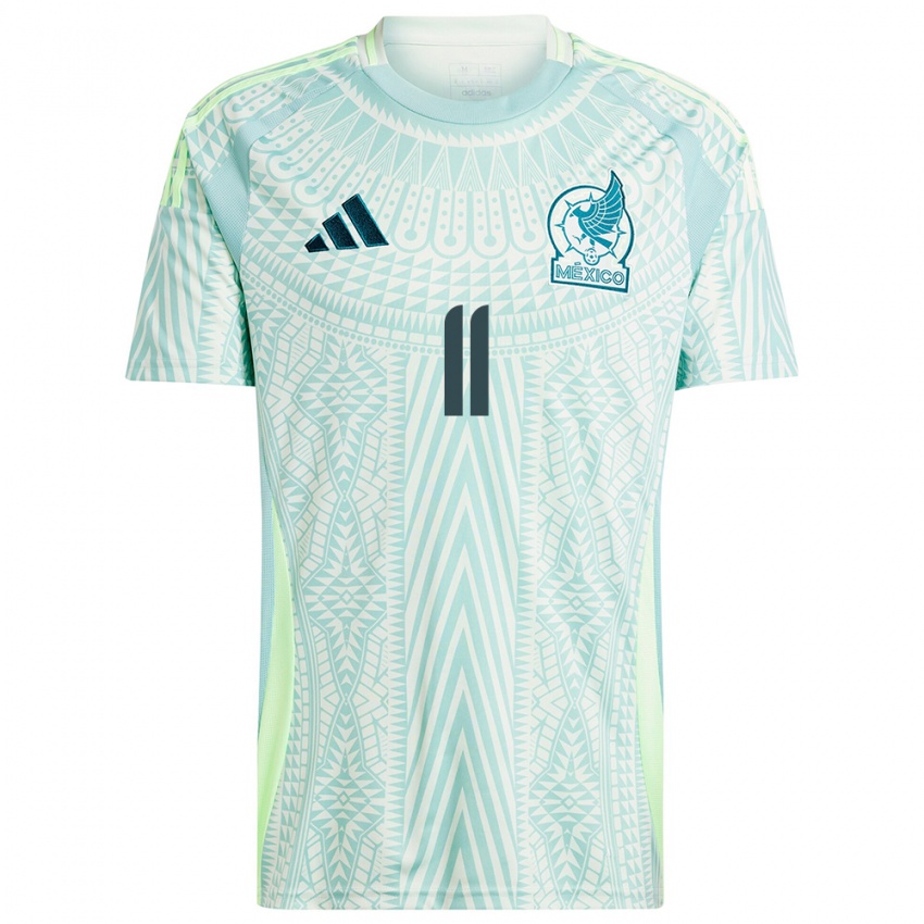 Hombre Camiseta México Diego Medina #11 Lino Verde 2ª Equipación 24-26 La Camisa Argentina