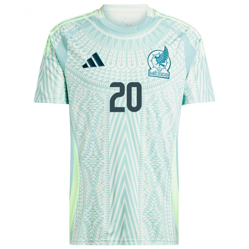 Hombre Camiseta México Heriberto Jurado #20 Lino Verde 2ª Equipación 24-26 La Camisa Argentina