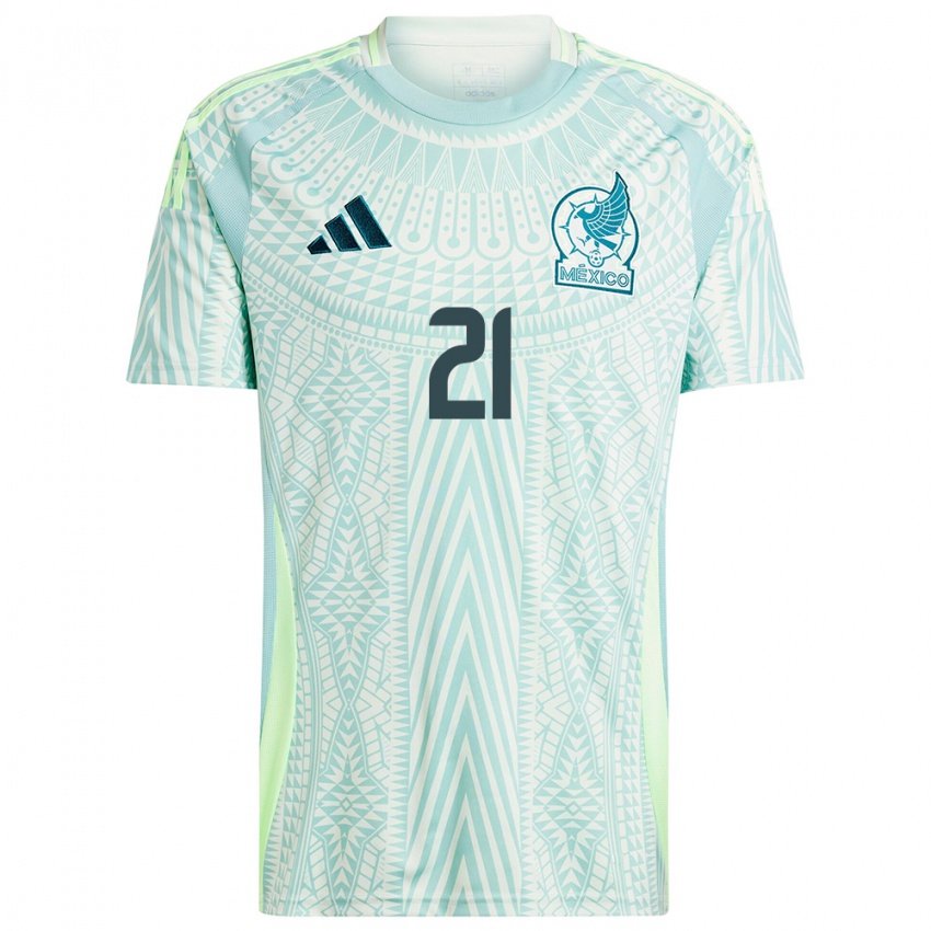 Hombre Camiseta México Henry Martin #21 Lino Verde 2ª Equipación 24-26 La Camisa Argentina