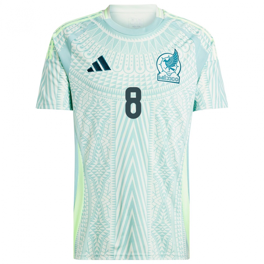 Hombre Camiseta México Sebastian Cordova #8 Lino Verde 2ª Equipación 24-26 La Camisa Argentina