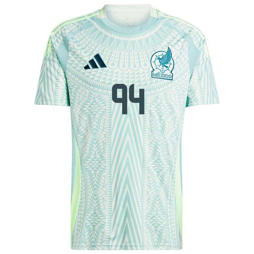 Hombre Camiseta México Melany Villeda #94 Lino Verde 2ª Equipación 24-26 La Camisa Argentina