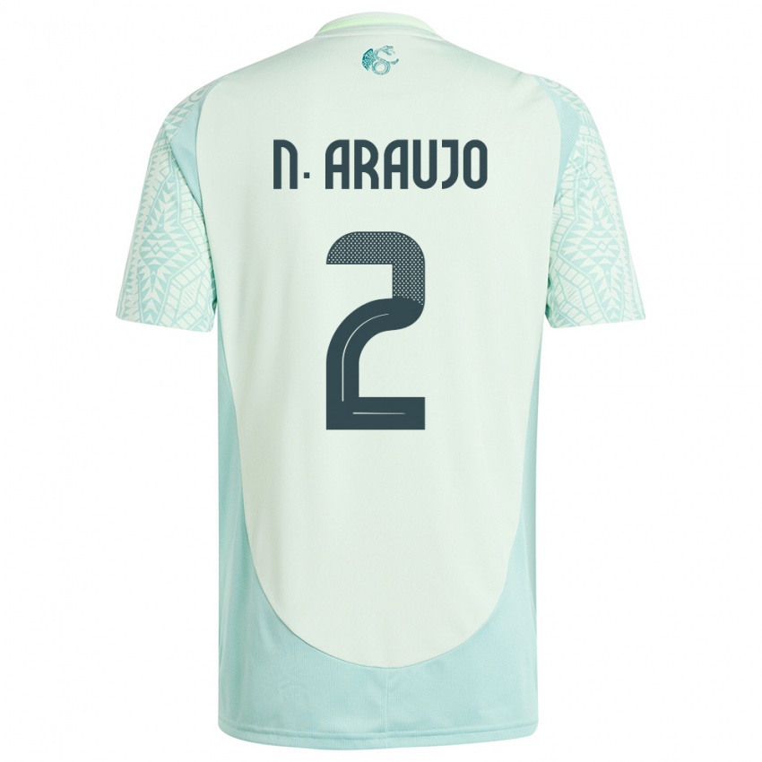 Hombre Camiseta México Nestor Araujo #2 Lino Verde 2ª Equipación 24-26 La Camisa Argentina