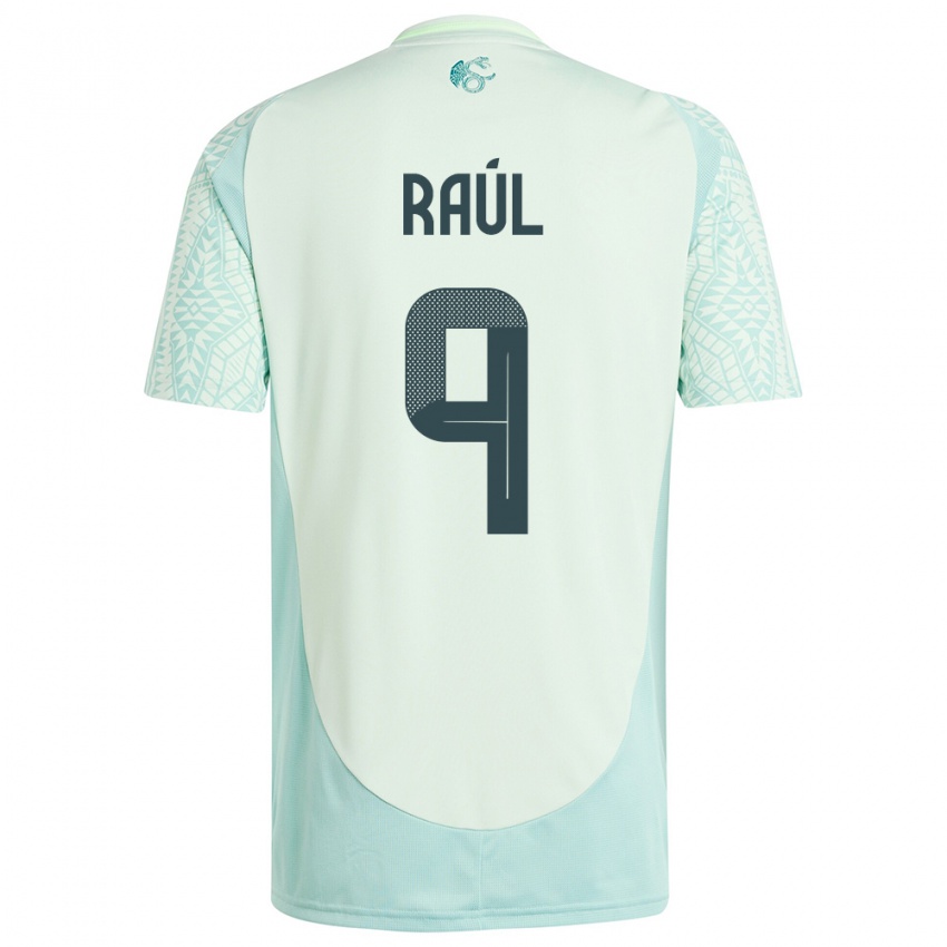 Hombre Camiseta México Raul Jimenez #9 Lino Verde 2ª Equipación 24-26 La Camisa Argentina