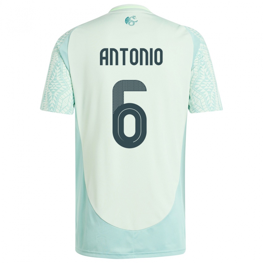 Hombre Camiseta México Nancy Antonio #6 Lino Verde 2ª Equipación 24-26 La Camisa Argentina