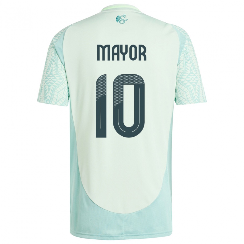 Hombre Camiseta México Stephany Mayor #10 Lino Verde 2ª Equipación 24-26 La Camisa Argentina