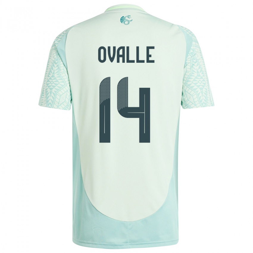 Hombre Camiseta México Jacqueline Ovalle #14 Lino Verde 2ª Equipación 24-26 La Camisa Argentina