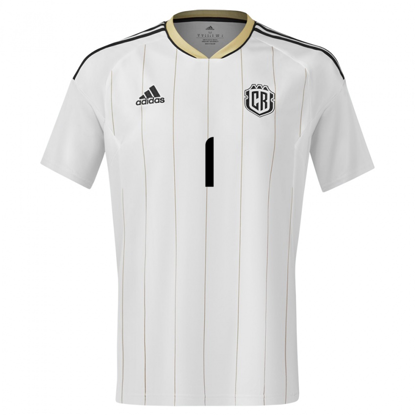 Hombre Camiseta Costa Rica Esteban Alvarado #1 Blanco 2ª Equipación 24-26 La Camisa Argentina