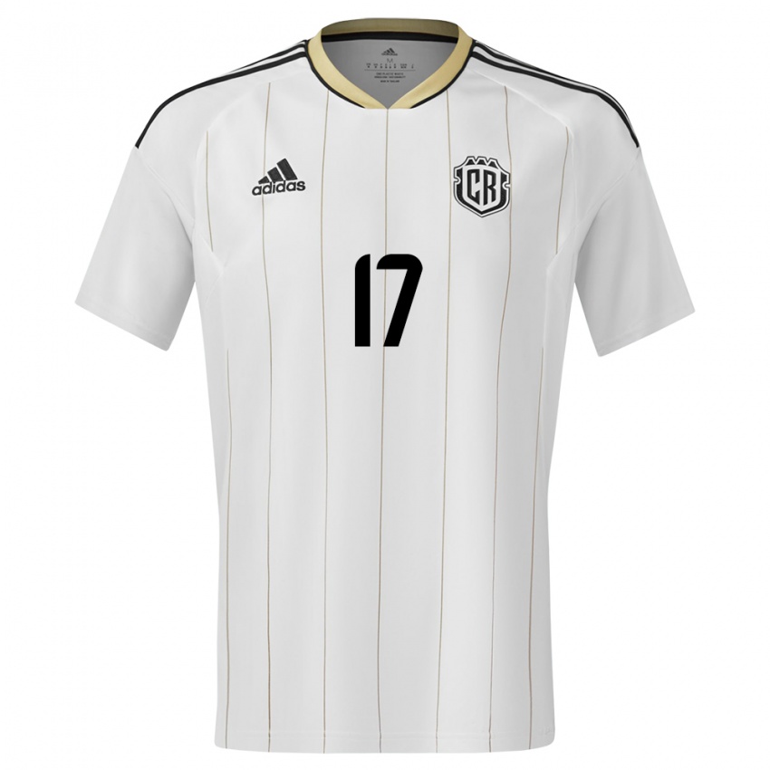 Hombre Camiseta Costa Rica Roan Wilson #17 Blanco 2ª Equipación 24-26 La Camisa Argentina