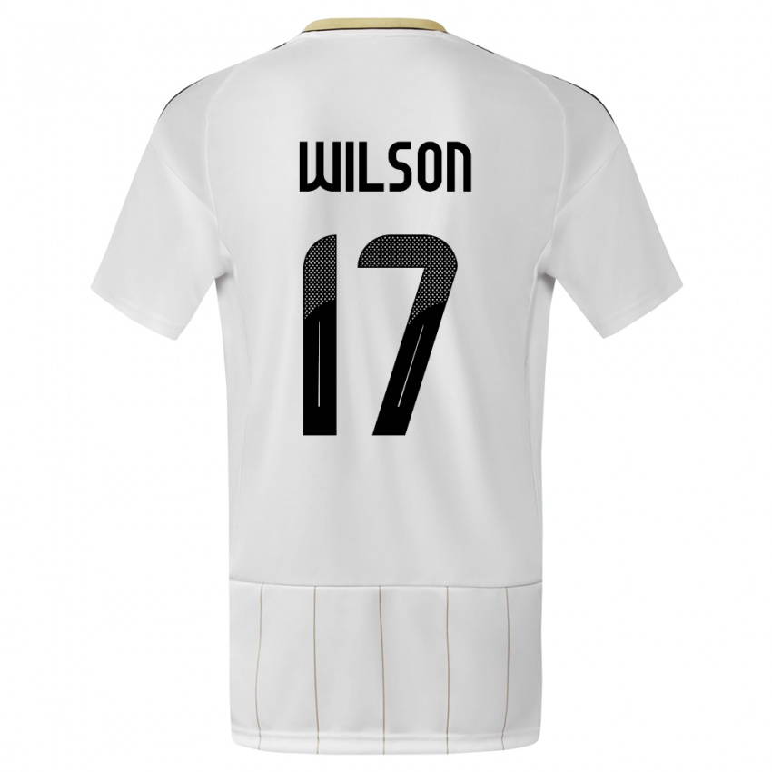 Hombre Camiseta Costa Rica Roan Wilson #17 Blanco 2ª Equipación 24-26 La Camisa Argentina